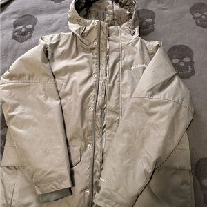 Columbia Men's Grey Insulated Waterproof Hooded Jacket